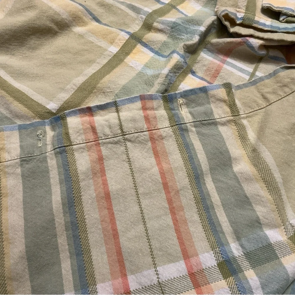 Pair of large Plaid Panels 72”/70”